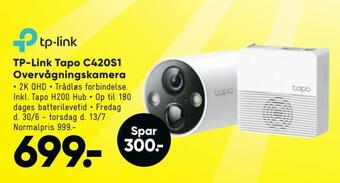 Bilka Tp-link tapo c420s1 overvågningskamera tilbud