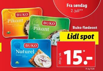 Lidl Buko flødeost tilbud