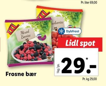 Lidl Frosne bær tilbud