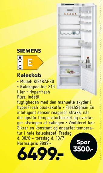Bilka Køleskab tilbud
