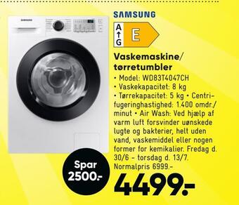 Bilka Vaskemaskine/ tørretumbler tilbud