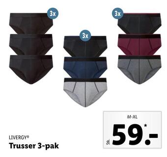 Lidl Trusser 3-pak tilbud