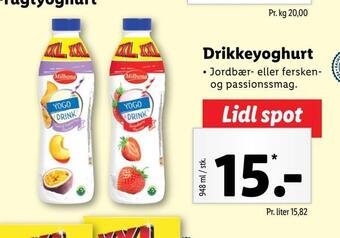 Lidl Drikkeyoghurt tilbud