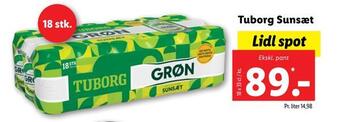 Lidl Tuborg sunsæt tilbud