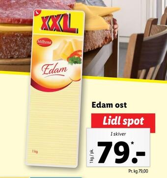 Lidl Edam ost tilbud