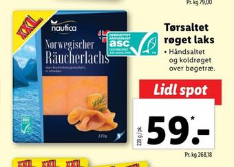 Lidl Tørsaltet røget laks tilbud