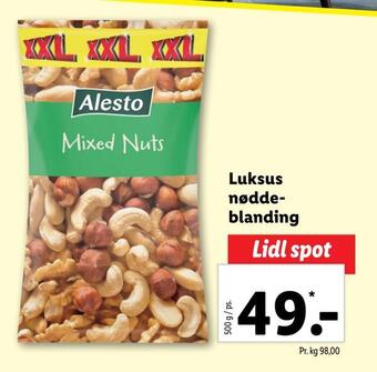 Lidl Luksus nøddeblanding tilbud