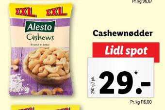 Lidl Cashewnødder tilbud