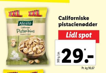 Lidl Californiske pistacienødder tilbud