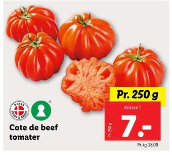 Lidl Cote de beef tomater tilbud