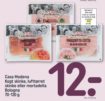REMA 1000 Casa modena kogt skinke, lufttørret skinke eller mortadella tilbud