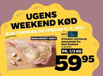 Netto Premieur marineret lammekølle fra new zealand tilbud