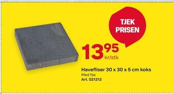 Havefliser 30 x 30 x 5 cm koks