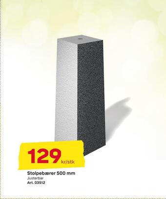 Byggmax Stolpebærer 500 mm tilbud
