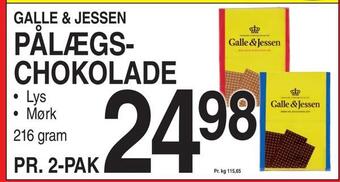 ABC Lavpris Pålægschokolade tilbud