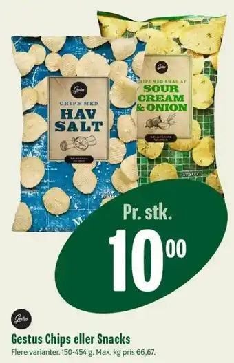 Min Købmand Gestus Chips Eller Snacks 150-454 g. tilbud