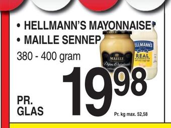ABC Lavpris Hellmann's mayonnaise • maille sennep tilbud