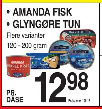 ABC Lavpris Amanda fisk • glyngøre tun tilbud