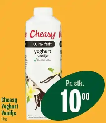 Min Købmand Cheasy Yoghurt Vanilje 1 kg tilbud