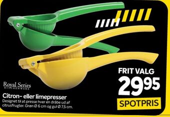 Din Isenkræmmer Royal series citronpresser tilbud