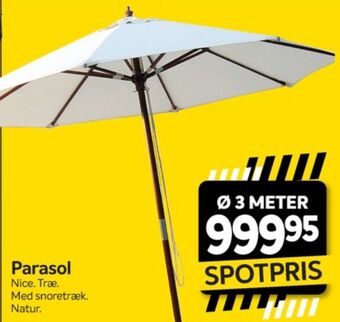 Din Isenkræmmer Ukendt parasol tilbud