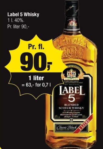 Classic black whisky
