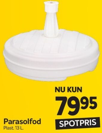 Din Isenkræmmer Ukendt parasolfod tilbud