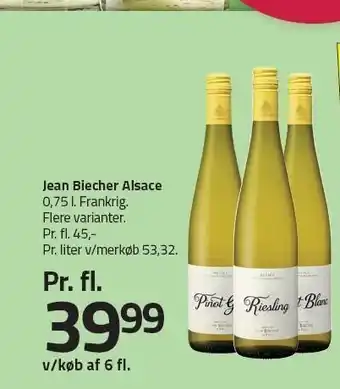 Fleggaard Jean blecher alsace - v/køb af 6 fl. tilbud