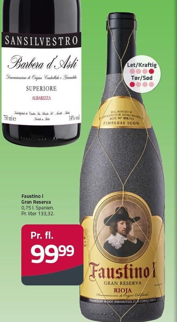 Faustino i gran reserva tilbud hos Fleggaard