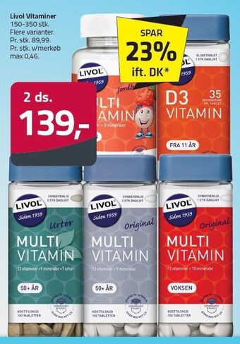 Fleggaard Livol vitaminer tilbud