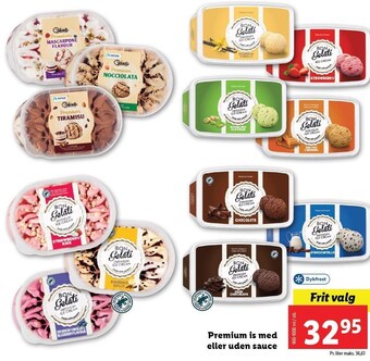 Lidl Premium is med eller uden sauce tilbud