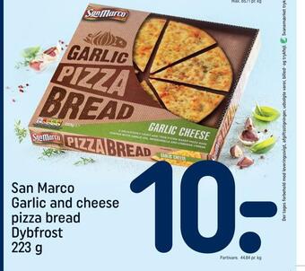 REMA 1000 San marco garlic and cheese pizza bread tilbud