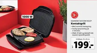 Lidl Silvercrest kitchen tools kontaktgrill tilbud
