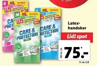 Lidl Latex handsker tilbud