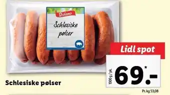 Lidl Shclesiske pølser tilbud