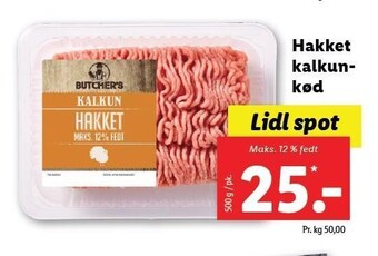 Lidl Hakket kalkunkød tilbud