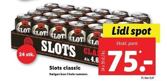 Lidl Slots classic tilbud