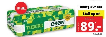 Lidl Tuborg sunsæt tilbud