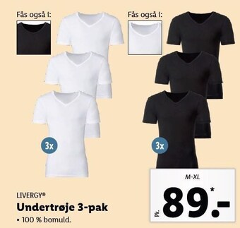 Lidl Undertrøje 3-pak tilbud