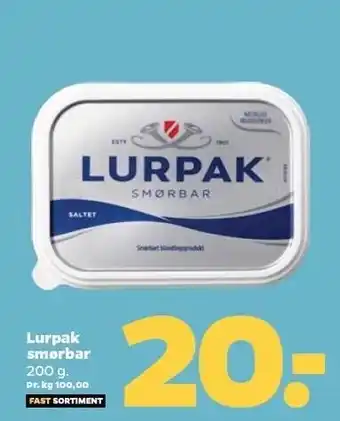 Netto Lurpak smør 200 g tilbud