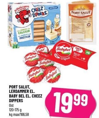 Løvbjerg PORT SALUT, LERDAMMER EL. BABY BEL EL. CHEEZ DIPPERS tilbud