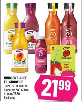 Løvbjerg INNOCENT JUICE EL. SMOOTHIE tilbud