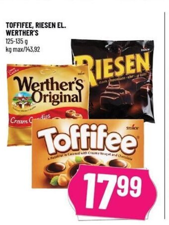 Løvbjerg TOFFIFEE, RIESEN EL. WERTHER'S tilbud