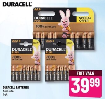 Løvbjerg DURACELL BATTERIER AA el. AAA 8-pk tilbud