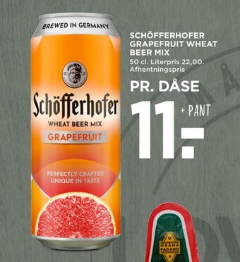 MENY Schöfferhofer øl tilbud