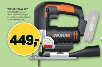 XL-BYG Worx professional stiksav tilbud