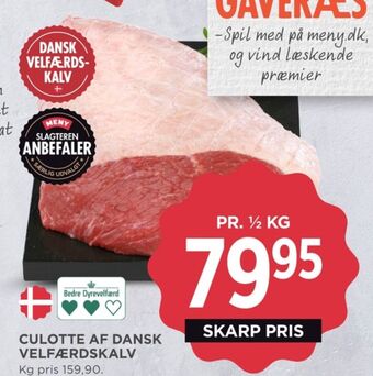MENY Ukendt kalveculotte tilbud