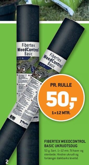 XL-BYG Fibertex ukrudtsdug tilbud