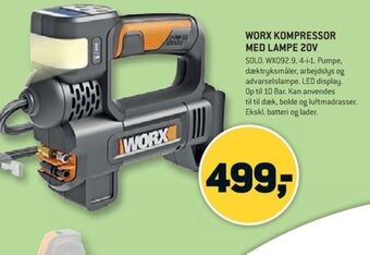 XL-BYG Worx professional kompressor tilbud