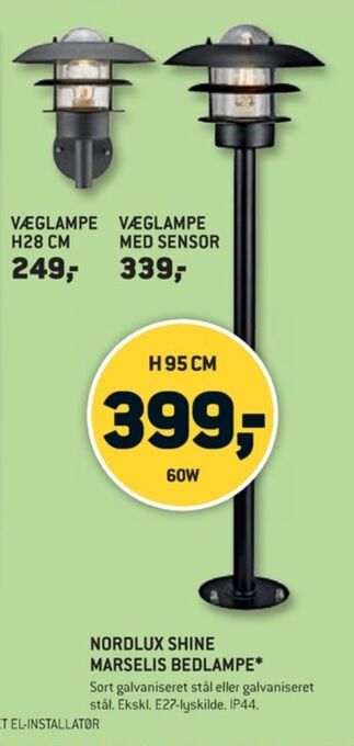 XL-BYG Marselis væglampe tilbud